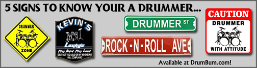 Drummer Signs and Gifts