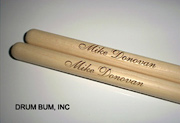 Custom Drumsticks with your name. Personalized Drumsticks, Custom Engraved.