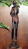 African Woman Drum Figurine