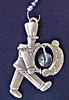 Bass Drum Player Pewter Ornament