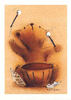 Teddy Bear Drummer Card