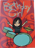 Drummer Girl - Birthday Card