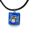 Blue Drumset Pendent Necklace