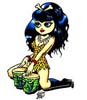 Bongo Girl Sticker