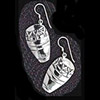 Conga Drum Earrings - Silver