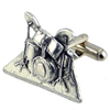 Pewter Drumset Cufflinks