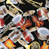 drums and instruments blanket