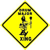Drum Major X-ing Sign