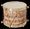 Drum Ornament with Music Notes