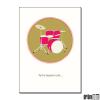drumset greeting cards