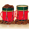 Drum Tin with Chocolate Pretzels
