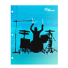 Drummer Silhouette Folder 