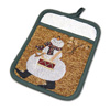 Drummer Snowman Potholder