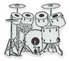 7 Pc. Drumset Magnet