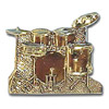 Drumset Pin - Brass