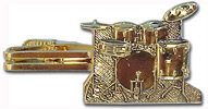 Quality Drumset Tie Clip