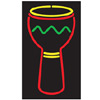 Neon Djembe Sign