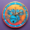 Personalized Drumset Clock