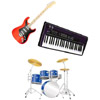 Rock Band Instrument Cutouts