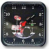 Drum Set Clock