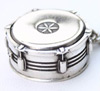 Snare Drum Necklace - Silver