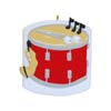 Snare Drum Ornament