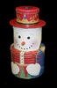 Snowman Drummer Stackable Tins